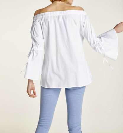 HEINE Damen Carmenbluse, offwhite