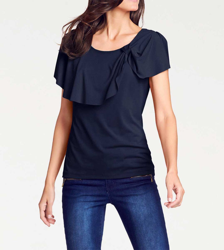 Patrizia Dini Damen Designer-Blusenshirt, blau