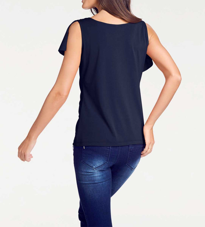Patrizia Dini Damen Designer-Blusenshirt, blau
