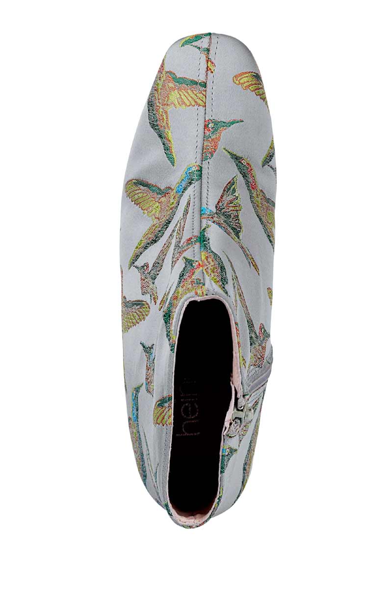 Heine Damen Stiefelette, grau-bunt