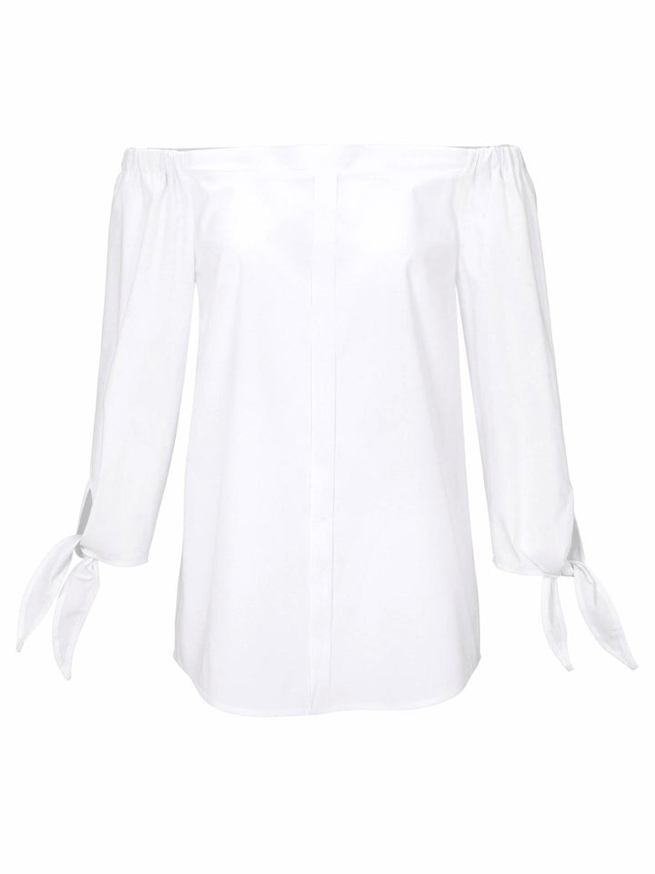 Heine - Best Connections Damen Carmenbluse, weiß