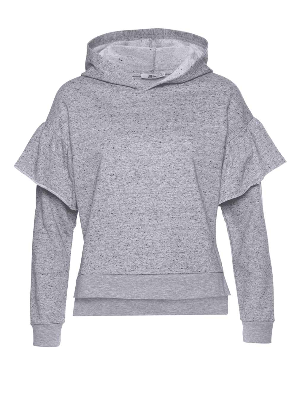 LTB Damen Marken-Sweatshirt »Fejabo«, grau-melange