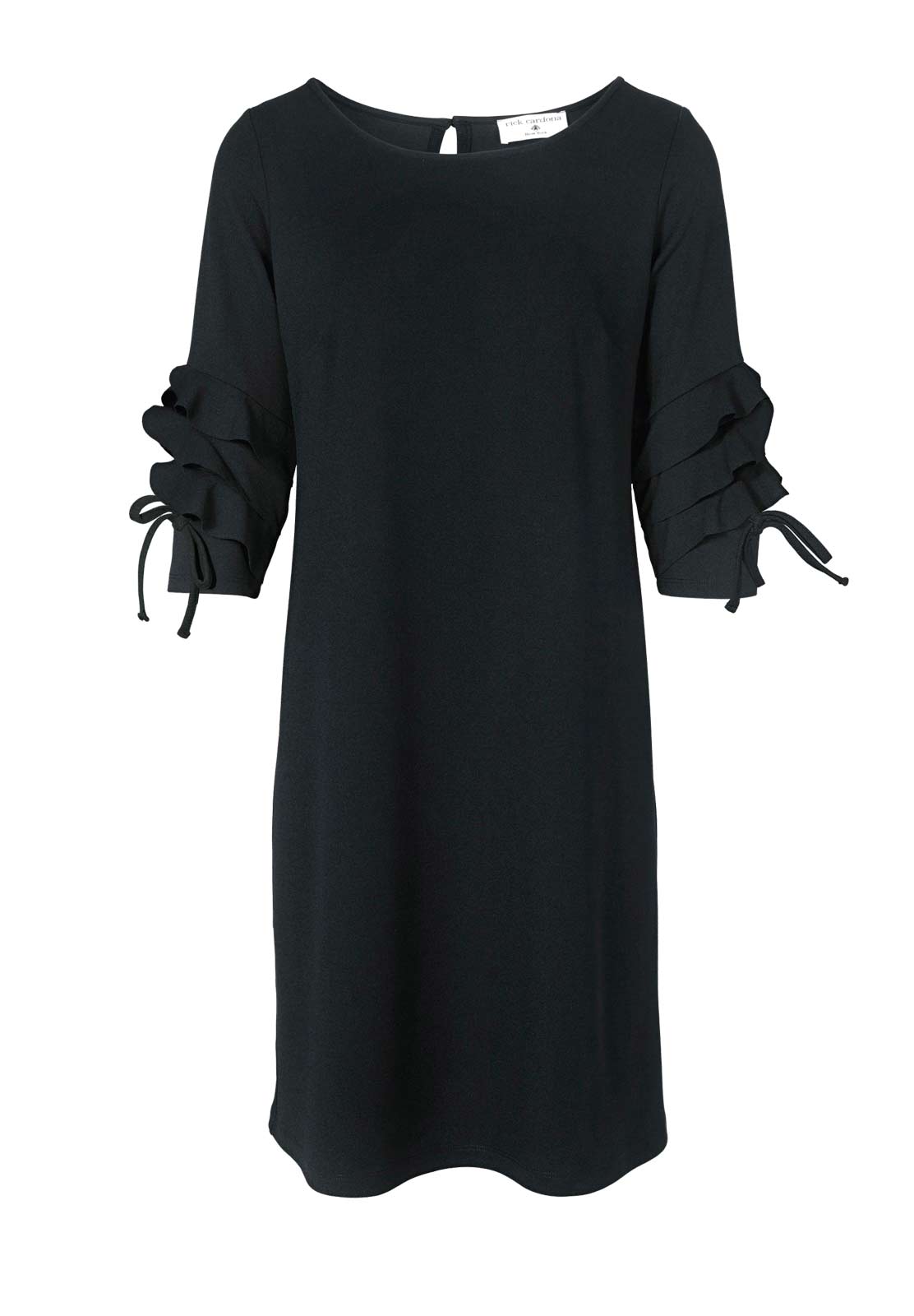 Rick Cardona Damen Designer-Jersey-Kleid, schwarz