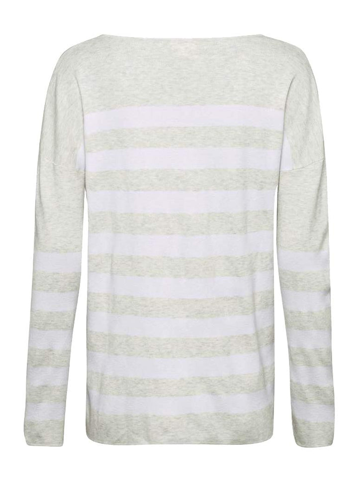 Basefield Damen Marken-Feinstrickpullover, grau-rosé