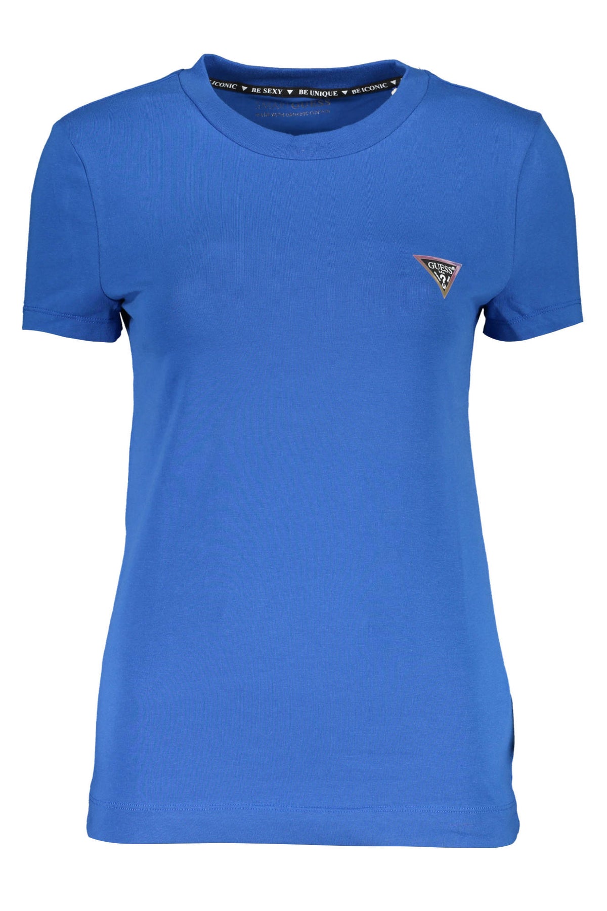 GUESS JEANS Damen T-Shirt Shirt Sweatshirt Oberteil mit Rundhalsausschnitt, kurzärmlig
