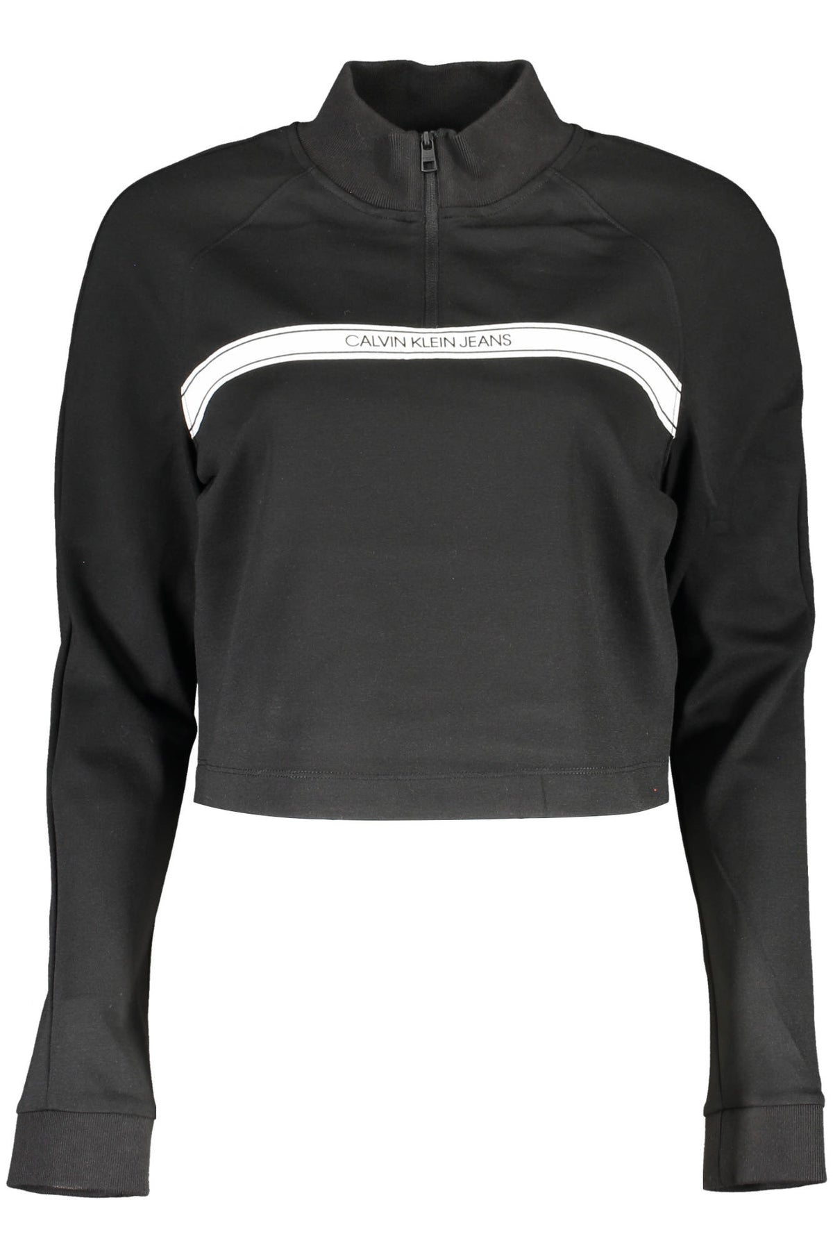Calvin Klein Damen Pullover Sweatshirt mit Stehkragen, langarm