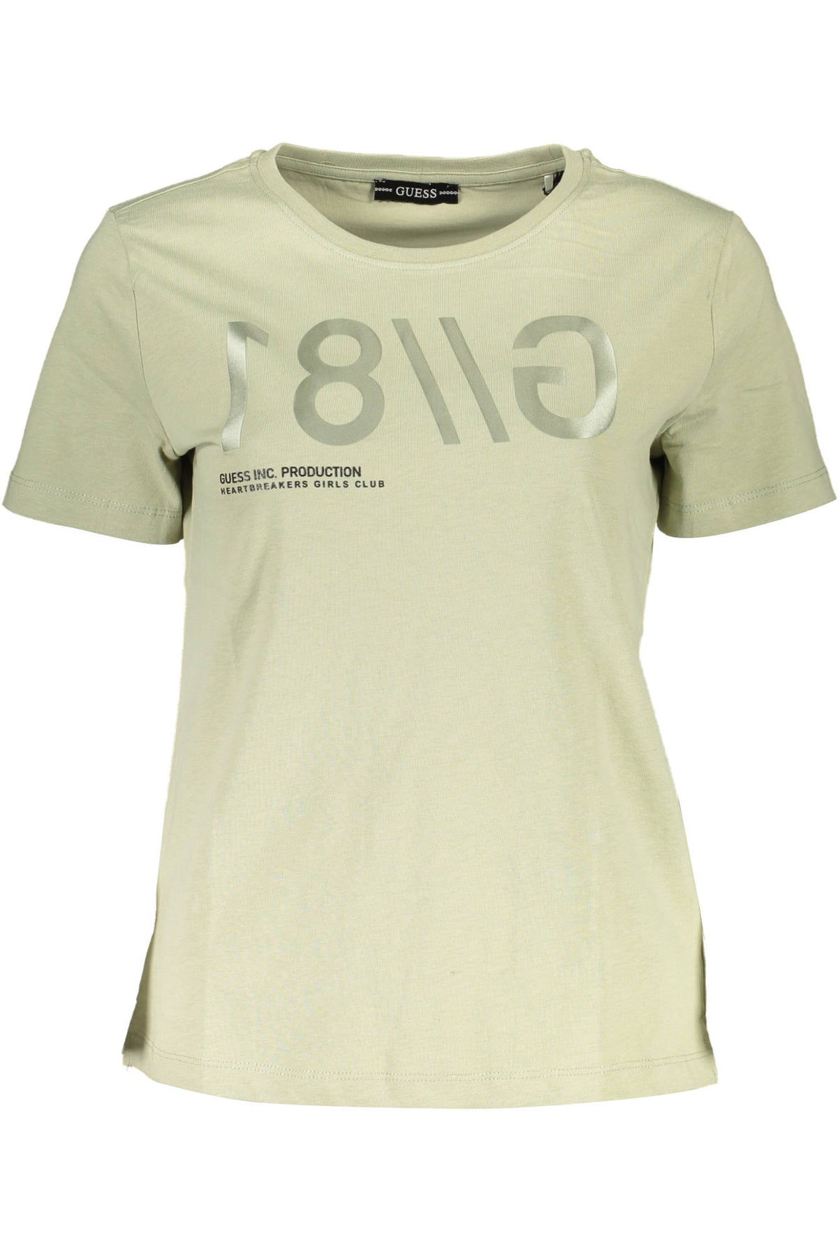 GUESS JEANS Damen T-Shirt Shirt Sweatshirt Oberteil mit Rundhalsausschnitt, kurzärmlig
