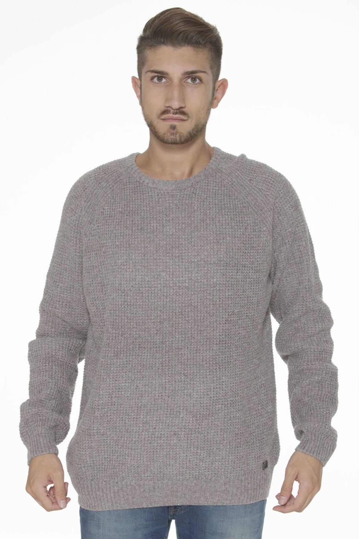 LEE Herren Rundhalspullover, beige