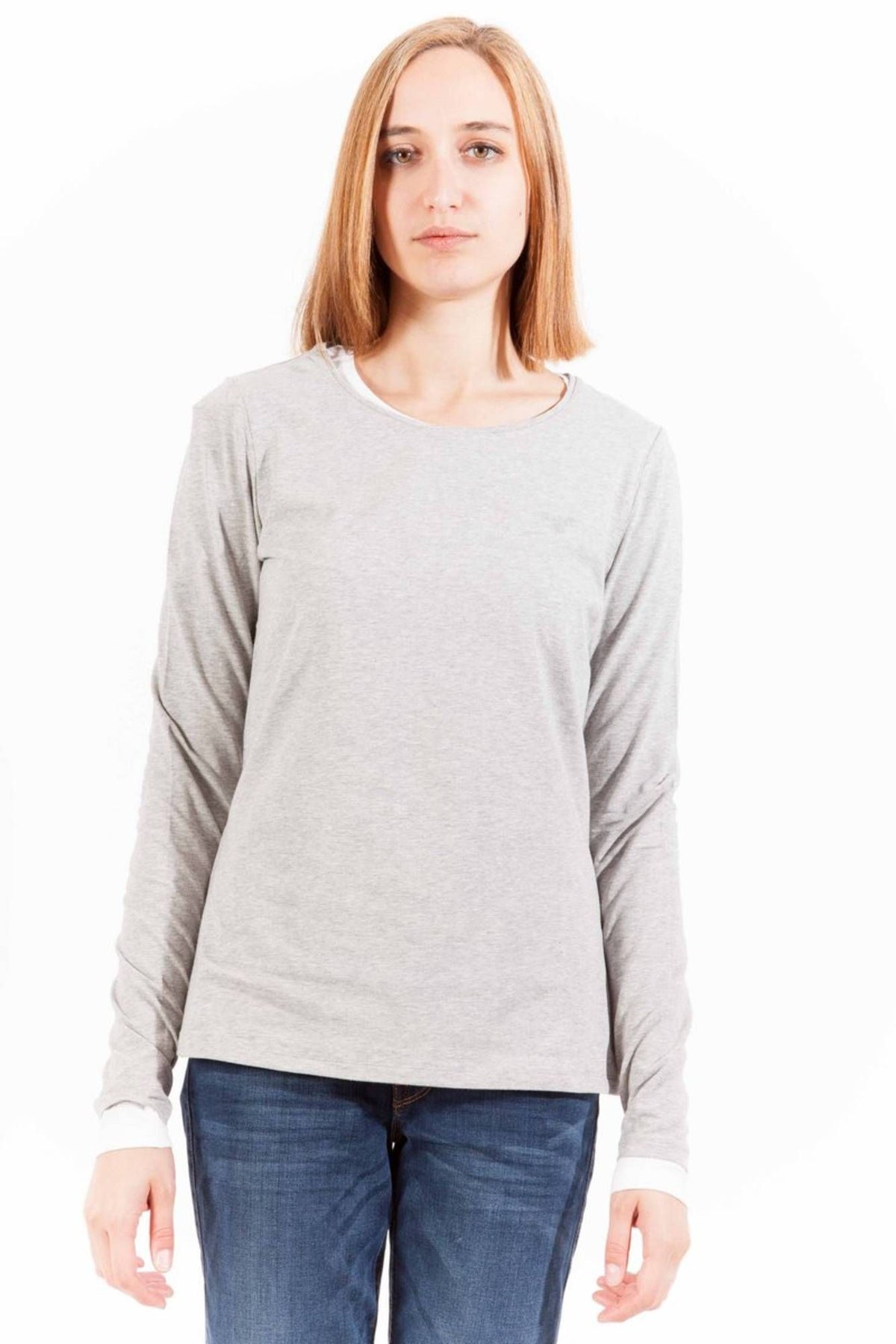 Gant Damen Pullover Sweatshirt mit Rundhalsausschnitt, langarm