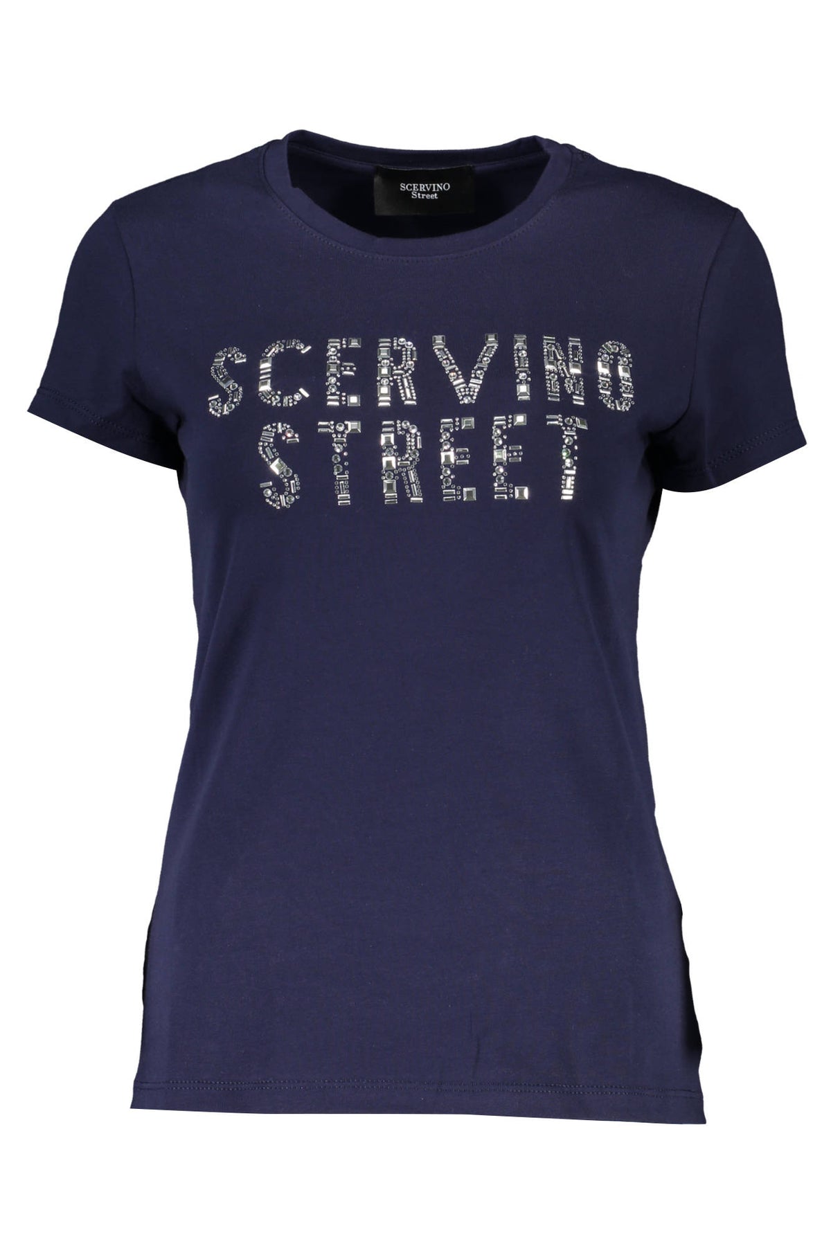 SCERVINO STREET Damen T-Shirt Shirt Sweatshirt Oberteil mit Rundhalsausschnitt, kurzärmlig