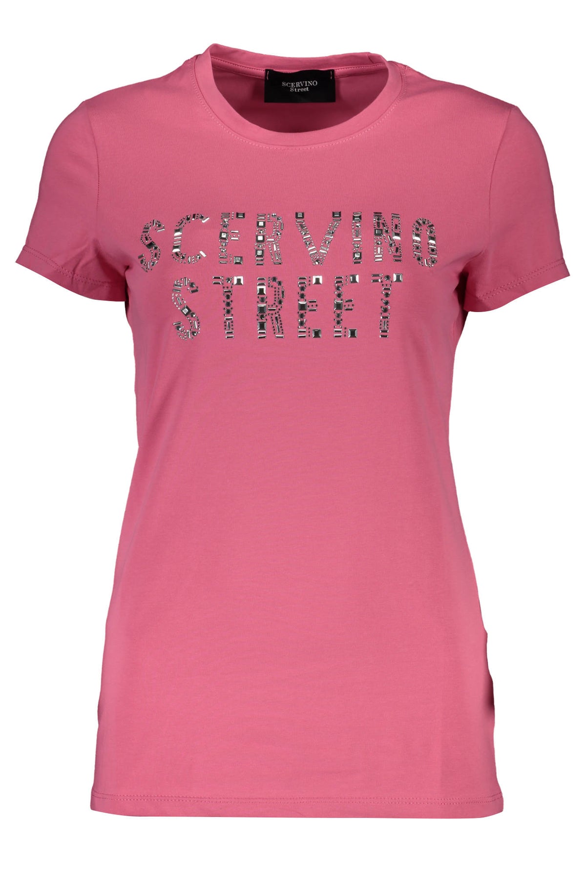 SCERVINO STREET Damen T-Shirt Shirt Sweatshirt Oberteil mit Rundhalsausschnitt, kurzärmlig