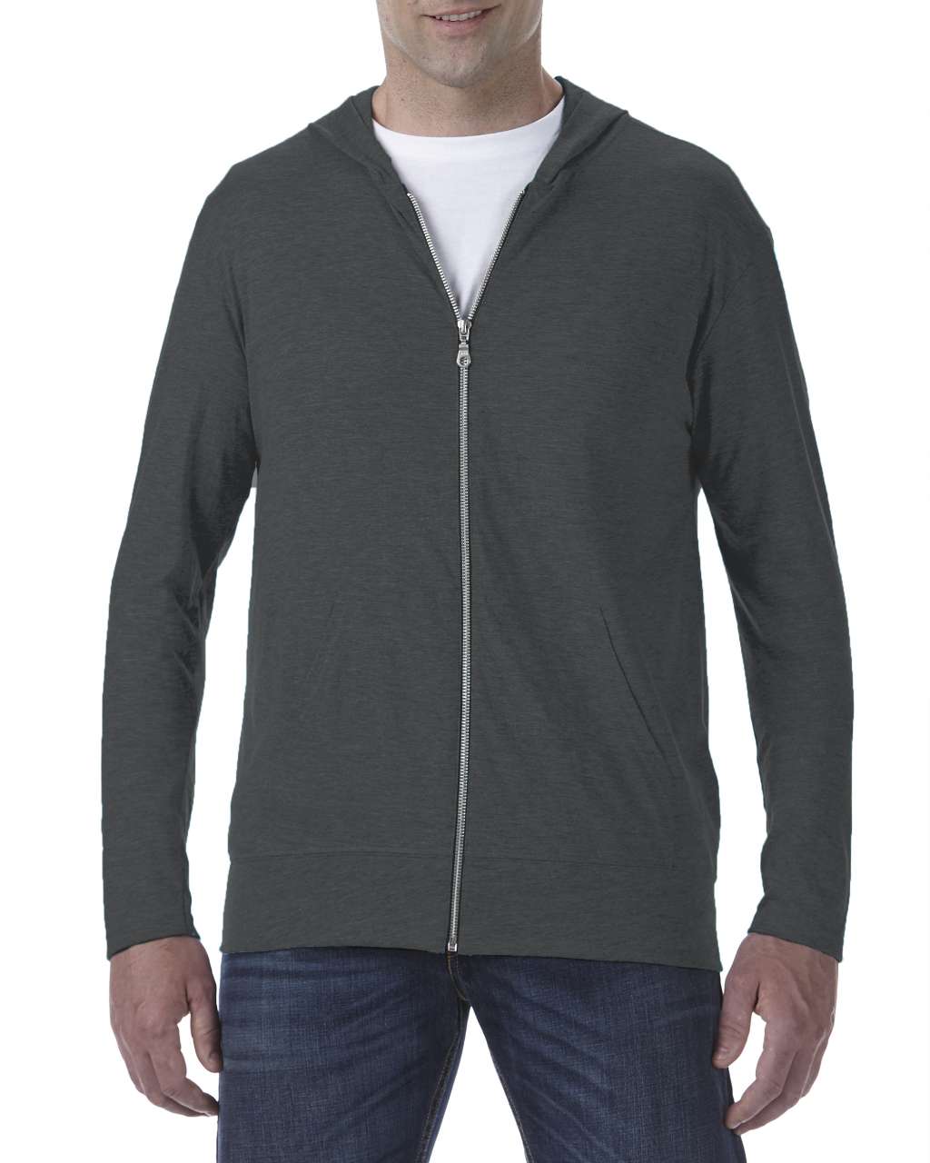 Anvil Herren Sweatjacke Kapuzenpullover Hoodie Sweatshirt Pullover