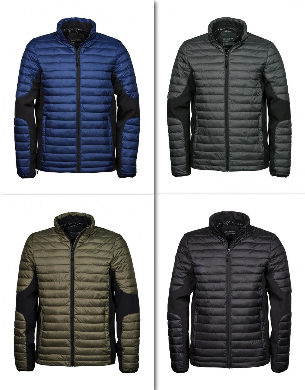 Tee Jays Herren Steppjacke Winterjacke Funktionsjacke Windjacke Kragen