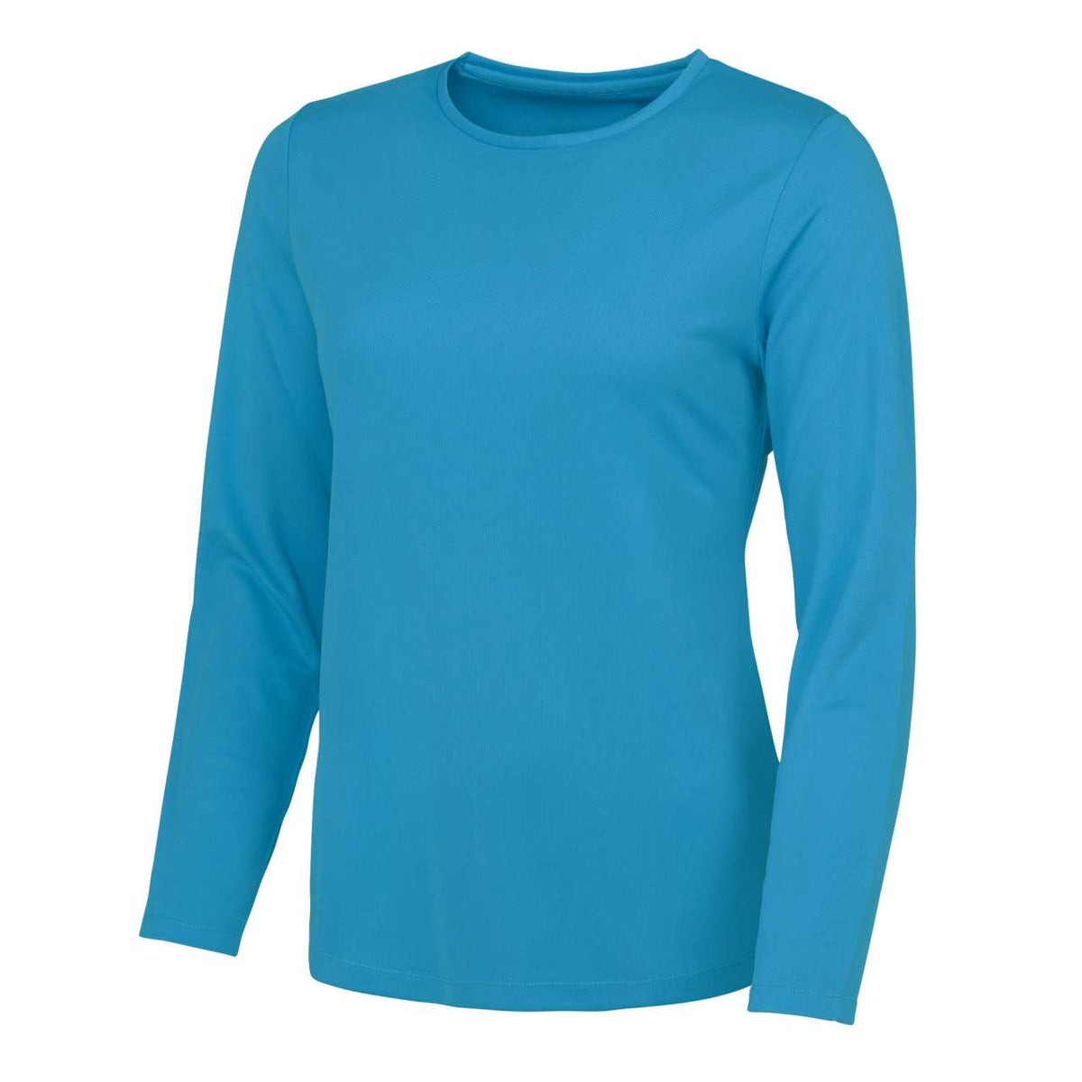 Just Cool Damen Sport Langarmshirt Longsleeve Shirt Baumwolle Rundhals