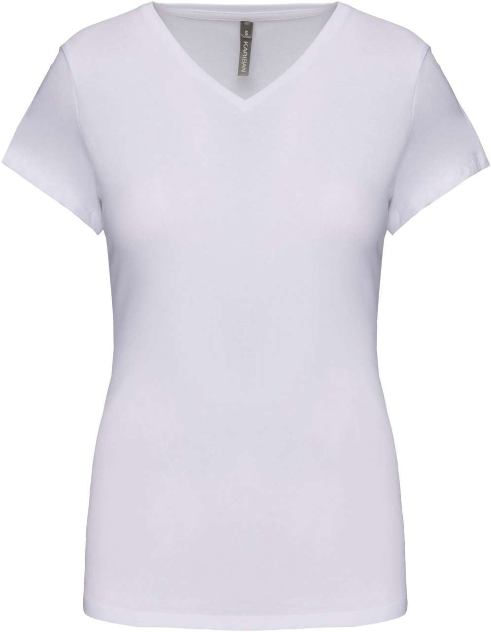 Kariban Damen T-Shirt V-Ausschnitt Classic Kurzarm V-Neck Top