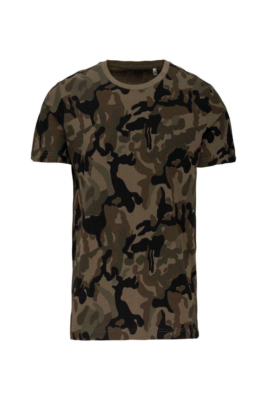 Kariban Herren Camouflage T-Shirt Army Tarn Shirt Camo Army
