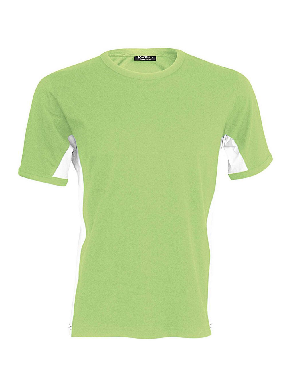 Kariban Herren T-Shirt Streifen Kontrast zweifarbig Kurzarm Oberteil