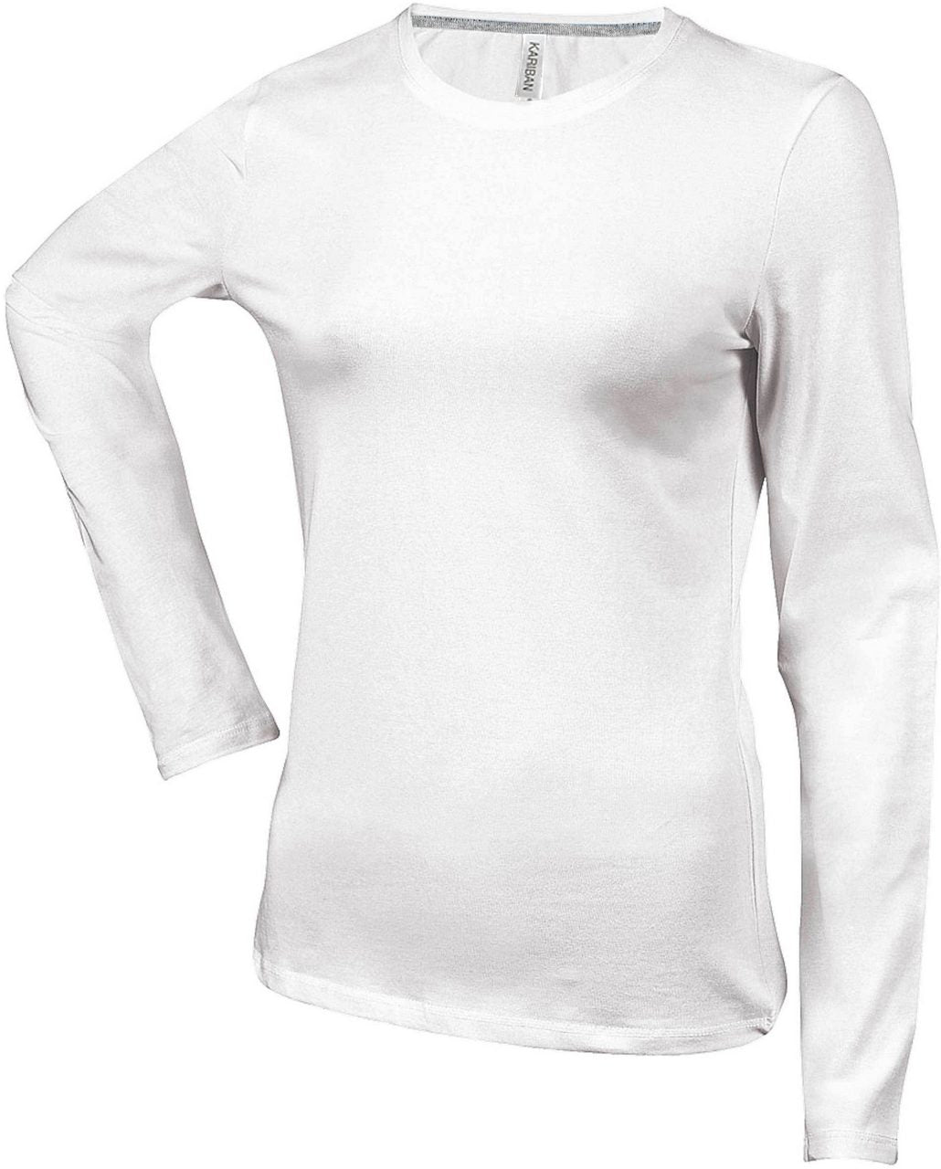 Kariban Damen Langarmshirt T-Shirt Longsleeve Shirt Baumwolle Rundhals