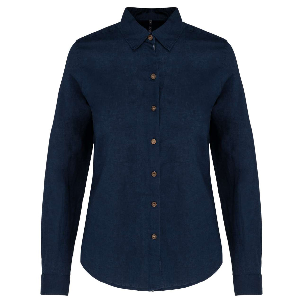 Kariban Damen Bluse Tunika Longbluse Fischerhemd Leinen Langarm Shirt