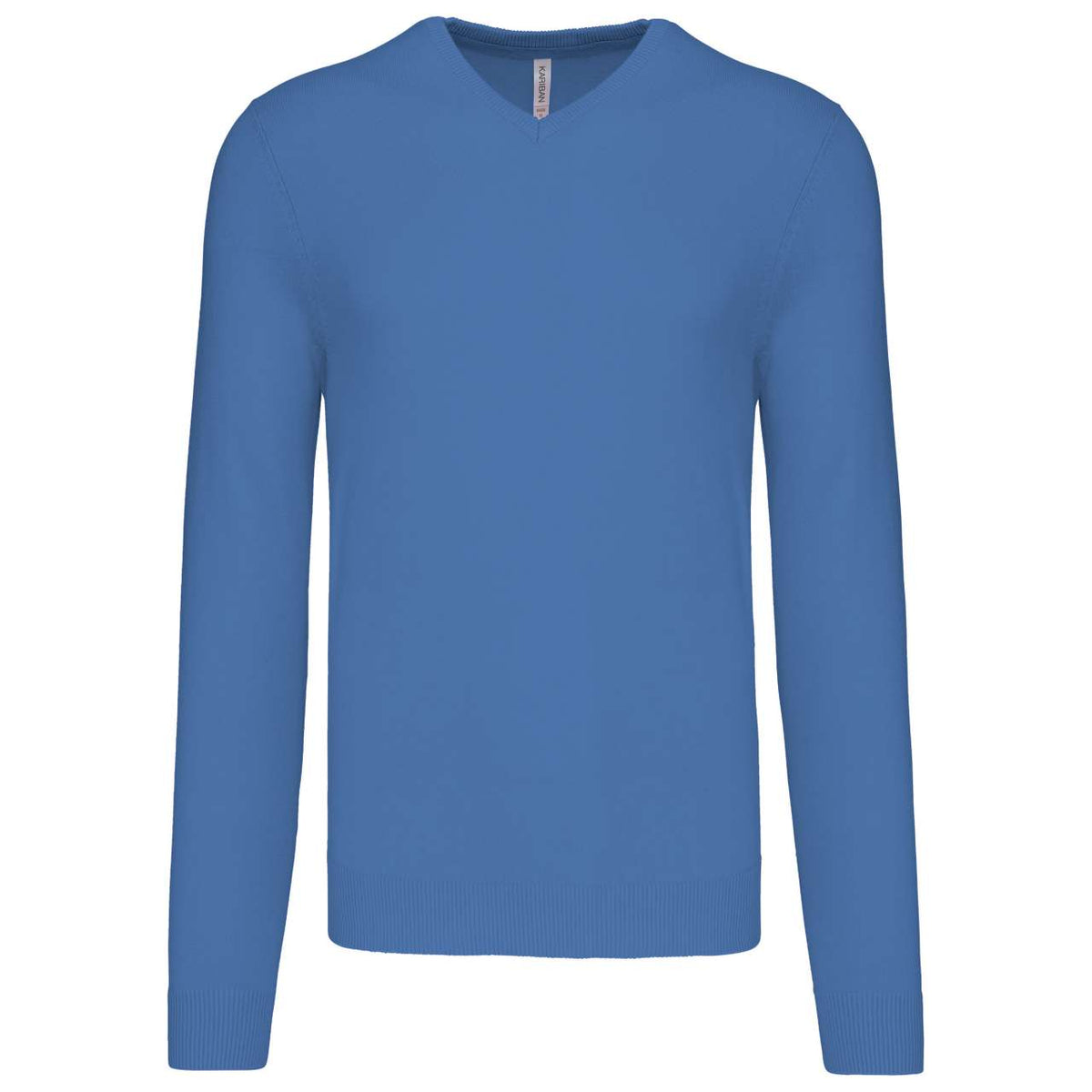 Kariban Herren Pullover Sweatshirt V-Ausschnitt Freizeitpullover