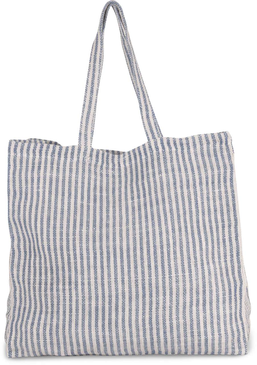 Kimood Shopper Bag gestreift Strandtasche Einkaufstasche Tragetasche