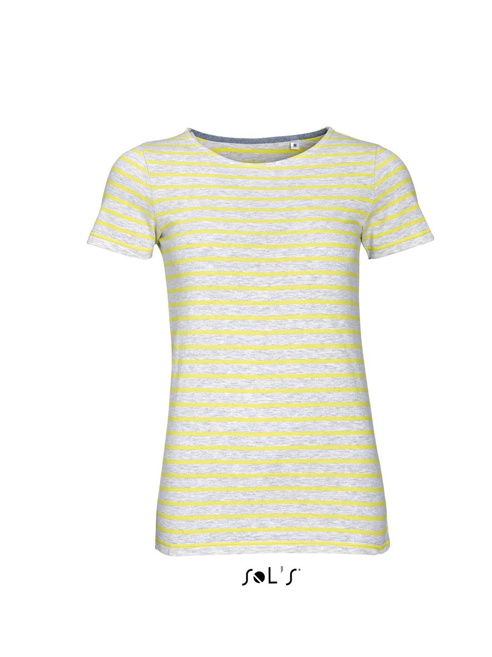 SOL'S Damen T-Shirt Round Neck Striped Kurzarm Baumwolle Basic