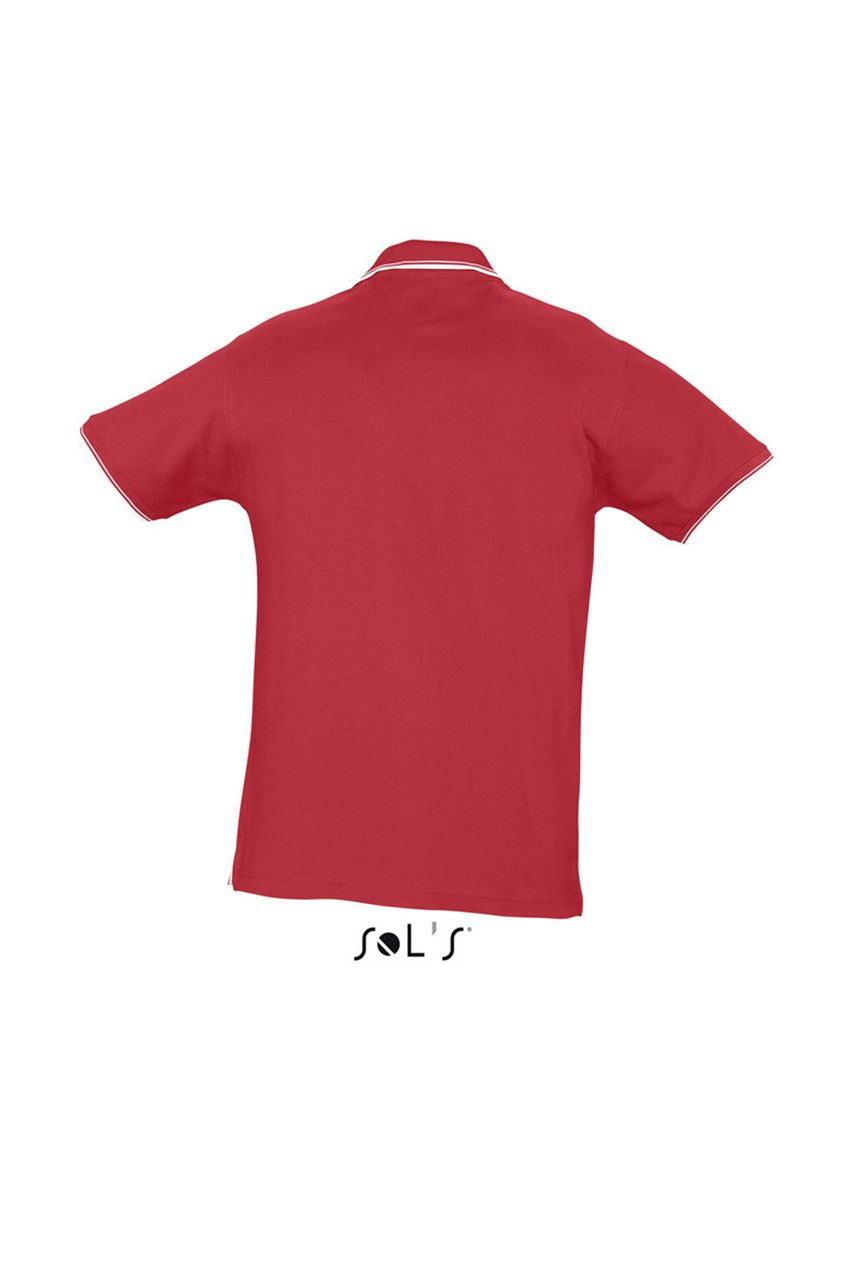 SOL'S Herren Polo-Shirt Poloshirt Basic Kontrast Kurzarm Polohemd