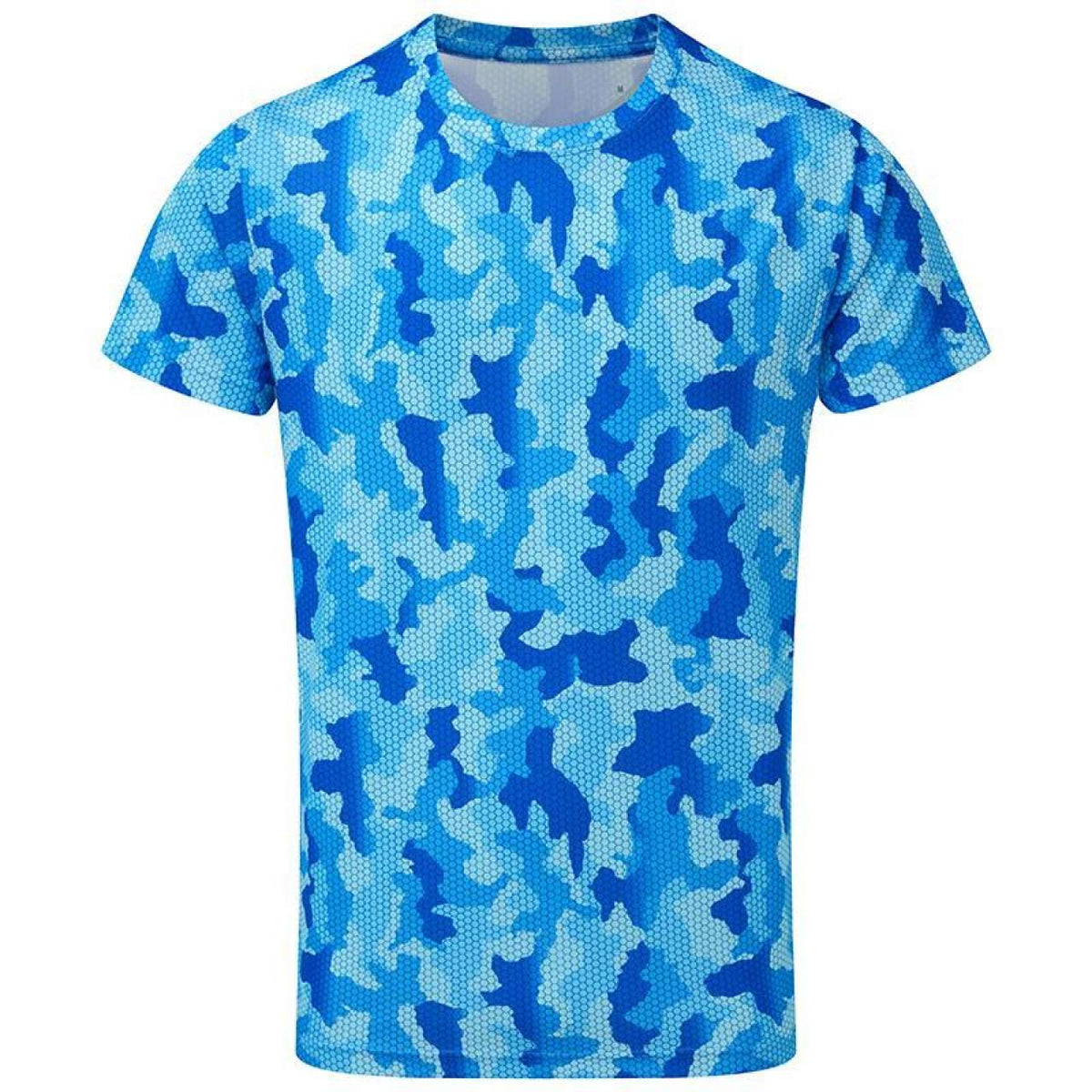 TriDri Herren Sport T-Shirt Baumwolle Rundhals Kurzarm Shirt Slim Fit